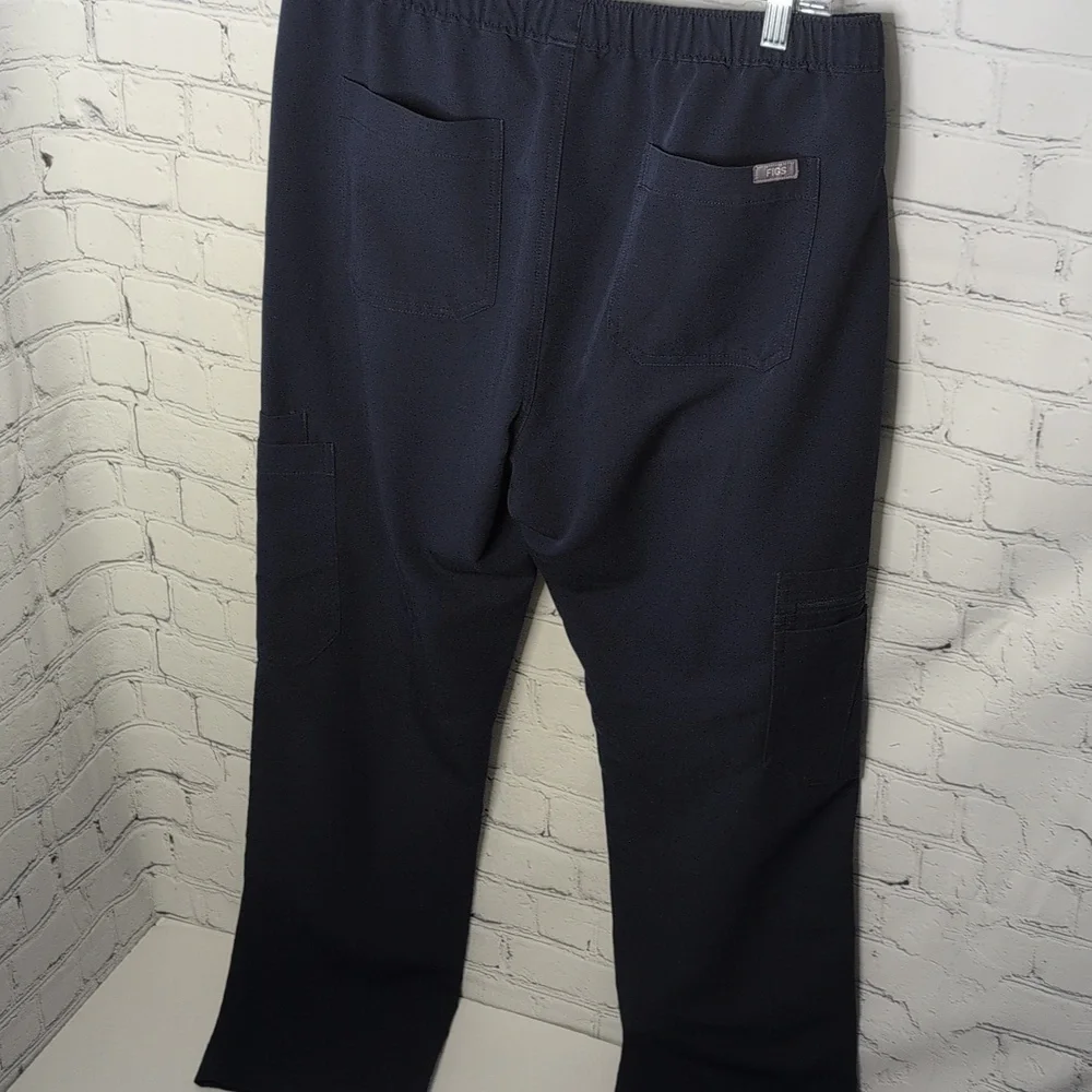 Figs Cairo Cargo Scrub Pants Navy